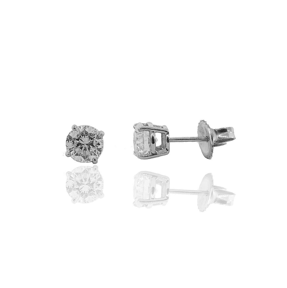 14K White Gold Diamond Stud Earrings, 20 Days of Diamonds, Diamond Essentials, Holiday Gifts, Holiday 2017, NYC Diamond District